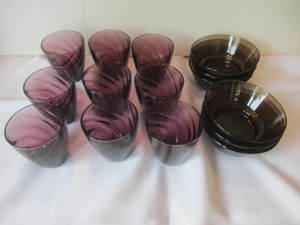 Amethyst Glasses, Sauce Dishes