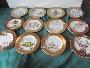 Twelve Days of Christmas Plates