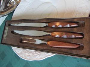 Knives, Platter, Meat Tray