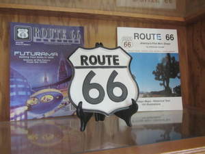 Rte 66 Books & Plaque
