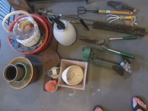Sprinklers, Planter, Bird Feeder
