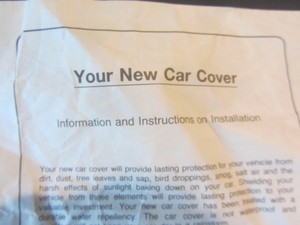 Car Cover 118 Mustang