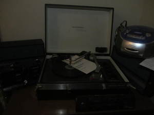 Vintage Turntable, CD Player, Radios