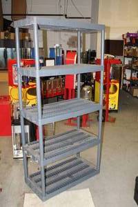 Plano Plastic Shelving Unit 5-Shelf