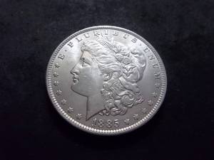 1885 O Morgan Silver Dollar