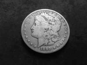 1890 CC  Morgan Silver Dollar