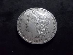 1891 O Morgan Silver Dollar
