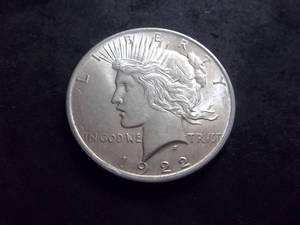 1922  Silver Peace Dollar