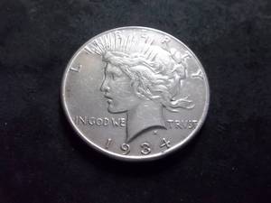 1934 Silver Peace Dollar
