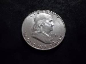 1951 D Franklin Half Dollar
