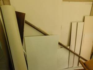 Sheetrock, Flooring, PVC Pipe
