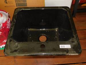 Black Cast Iron Sink