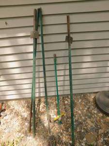Garden Stakes with Dandelion Picker