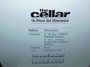 The Cellar 16-Piece Glassware Set