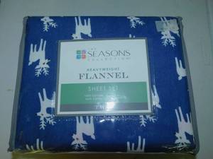 Deer Flannel Sheet Set