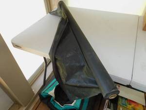 Roll of Black Thin Plastic