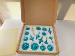 16 Glass Ornaments