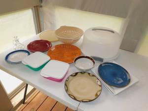 Misc Plates and Tupperware