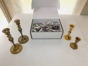 Silverware and Candle Holders