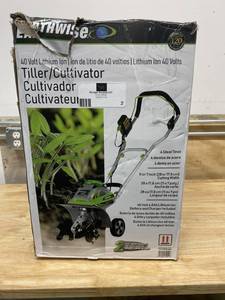 lot 2 image: EARTHWISE 11 in. 40-Volt 4.0 Ah Electric Cordless TillerCultivator