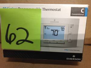 Emerson 7-Day Programmable Conventional (1H1C) Digital Thermostat in good condition