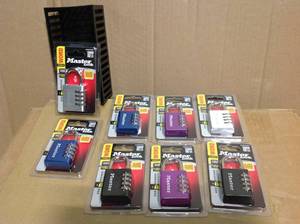 Assorted Lot Master Lock Alphabet Sport Combination Padlock in good condition