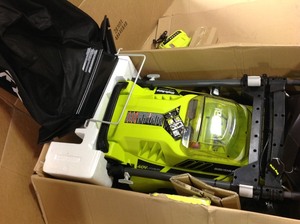 Ryobi 20 in. 40-Volt Brushless Lithium-Ion Cordless Battery Walk Behind Push Lawn Mower  BatteryCharger Included in very good condition