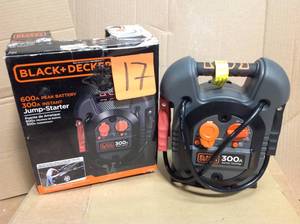 lot 17 image: BLACKDECKER 300 Amp Portable Jump Starter in good condition