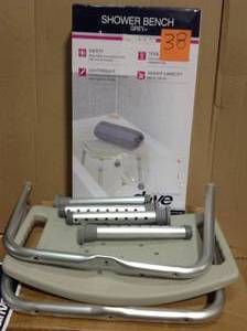 lot 38 image: Drive Grey Bathroom Safety Shower Tub Bench Chair in good condition
