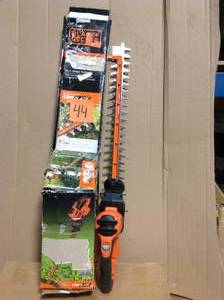 lot 44 image: BLACKDECKER 20 in. 3.8-Amp Corded Electric Hedge Trimmer in good condition