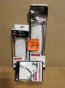lot 74 image: Lot of Delta assorted Bathroom accesories