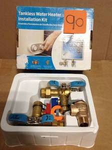 lot 90 image: SharkBite 34 in. Tankless Water Heater Valves Installation Kit