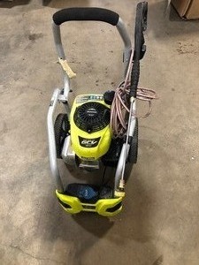 lot 101 image: RYOBI 3,100 PSI 2.5 GPM Honda Gas Pressure Washer not included with original hose missing other things as well. In working condition see pics please 