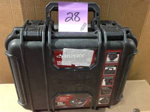 Husky 13.5 in. Plastic Tool Box in Black in good condition
