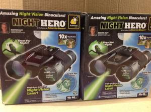 Atomic Night Hero Magnifying Binoculars As Seen on TV in good condition