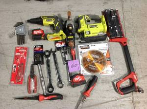 MIX LOT OF  MILWAUKEE TOOLS AND MISC. costumer returns various conditions