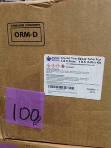 Crystal Clear Epoxy Resin  Table Top  1 Gal Kit
