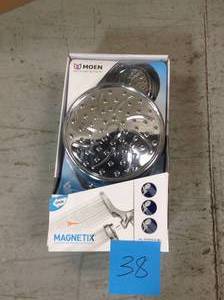 lot 38 image: Attract 6-spray 6.75 in . Dual Shower Head and Handheld Shower Head in Chrome Eco
