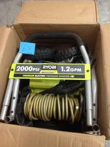 lot 65 image: Ryobi PSI 1.2 GPM Electric Pressure Washer ry141900  USED IN WORKING CONDITIONS