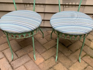 lot 19 image: Fun Pair of Decorative Whimsical High-Back Chairs