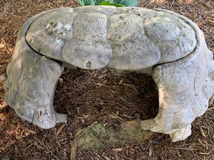 lot 4 image: Cement Turtle Design Bench