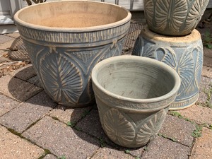 lot 32 image: Lot of Four Burley Clay Planters