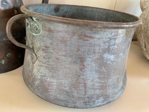 lot 55 image: Copper Pot and Copper Watering Can
