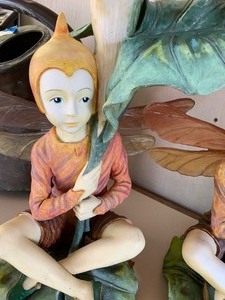lot 58 image: Two Fairy FigurinesStatues