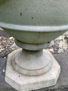 lot 63 image: Large Cement PlanterUrn