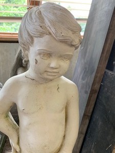 lot 73 image: Cement Statue with Fountain Feature