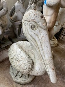 lot 85 image: Pelican Yard FigurineCement