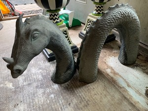 lot 84 image: Serpent Yard StatueFigurine