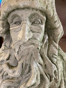 lot 95 image: Cement Wizard Figurine