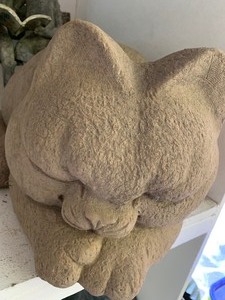 lot 102 image: Lot of Four Outdoor Cat Figurines